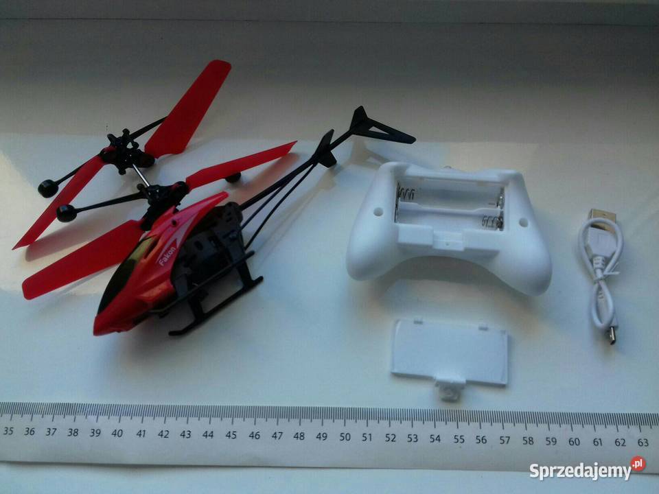 Zabawka elektryczna Helikopter Fakon RC czujnik czerwony Bydgoszcz sprzedam