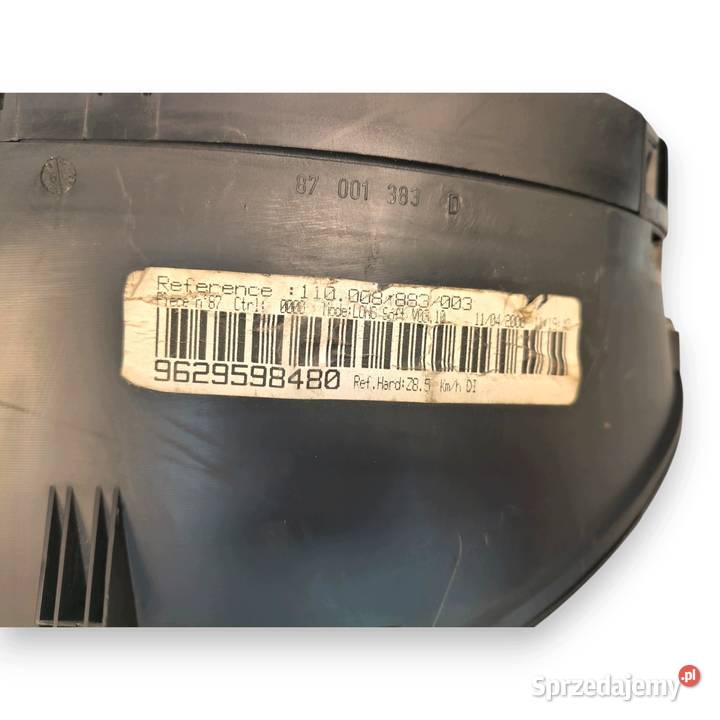 LICZNIK ZEGARY 9629598480 Peugeot 607 22 HDI Chełm