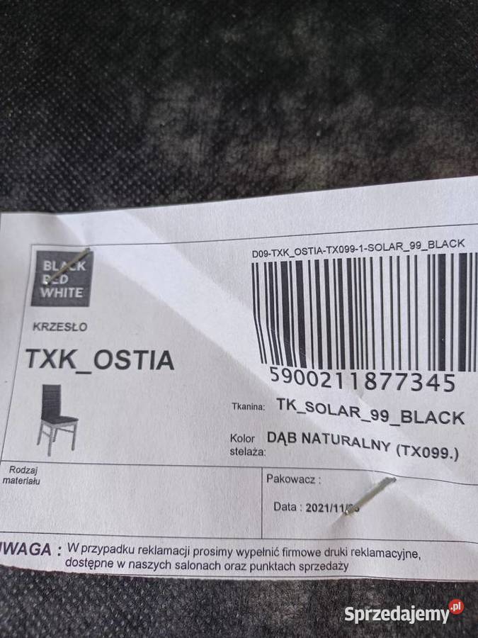 Krzesla BRW 98cm Czarnożyły