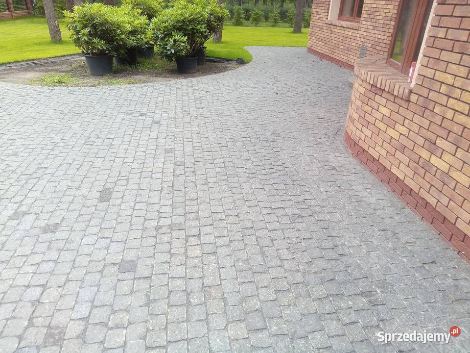 Kostka Brukowa Granitowa Czarna na podjazdy