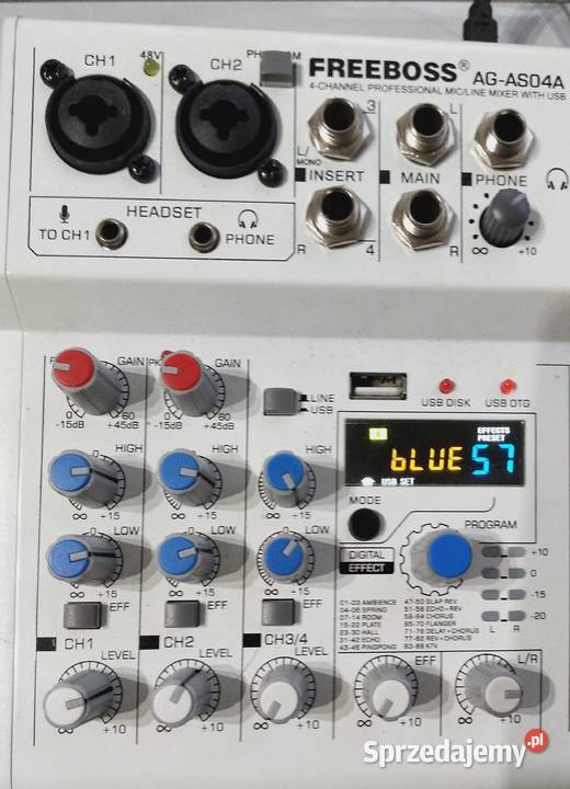 FREEBOSS mikser Audio 4 kanałowy AG-AS04A Bytom - Sprzedajemy.pl
