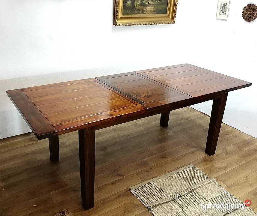 Rozkładany duży stół meble kolonialne lite Świdnica