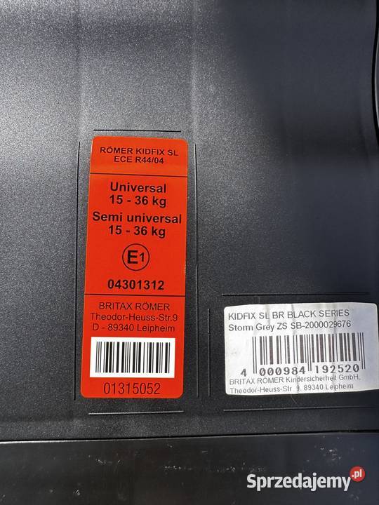 2 x foteliki britax romer Testy zderzeniowe 5 punktów Białogard