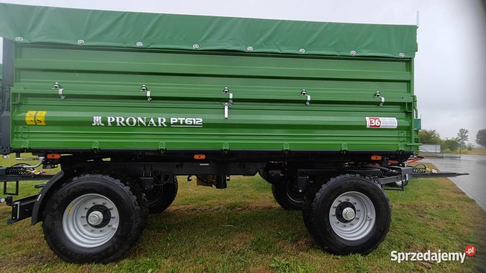 Przyczepa rolnicza PRONAR 12 ton paletowa PT612 Przyczepy rolnicze Rząśno