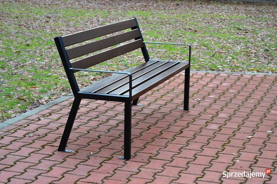 Ławka z oparciem stalowa parkowa ogrodowa Targowiska sprzedam