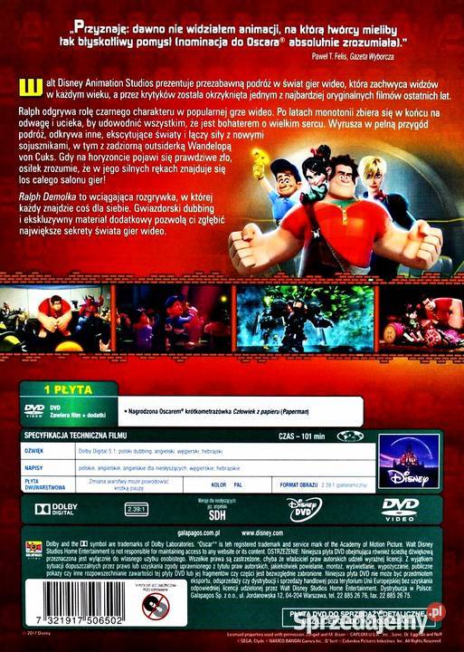 RALPH DEMOLKA ZACZAROWANA KOLEKCJA DISNEY dubbing sprzedam