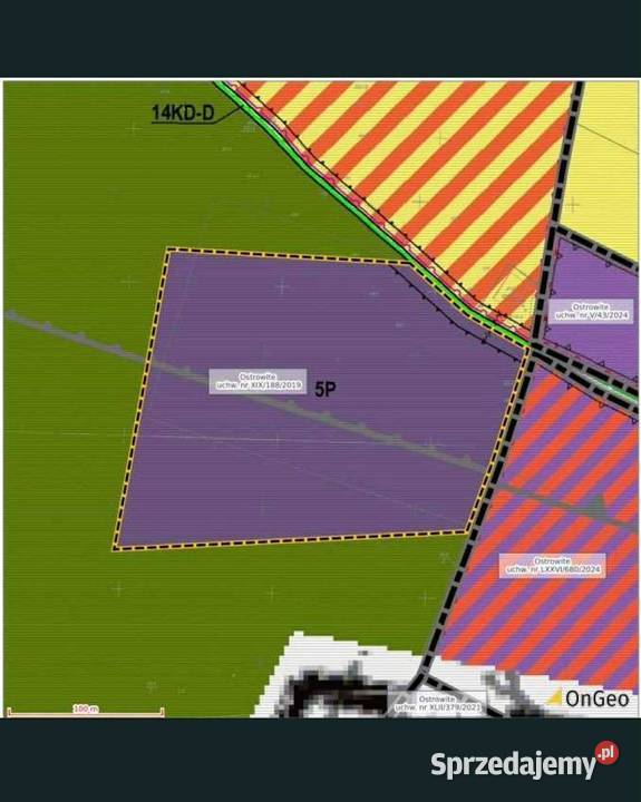 Działka przemysłowa Mieczownica gm Ostrowite 170zł/m2