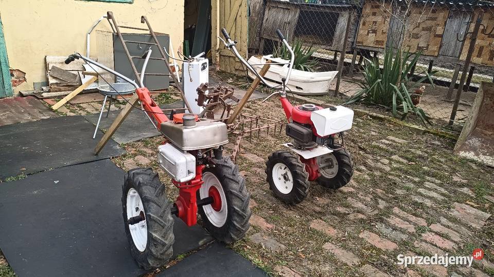 Traktorek 2 dzik 2 przyczepy narzędzia Terra