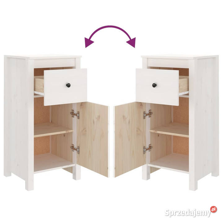 Szafka biała 40x35x80 lite drewno sosnowe mazowieckie Warszawa