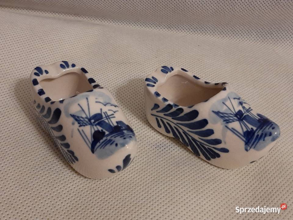 Piękne porcelanowe holenderskie buciki ręcznie Inowrocław sprzedam