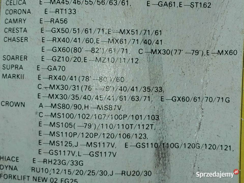 Filtr olejowy Toyota Camry Celica SupraHiace Zbiersk-Cukrownia sprzedam
