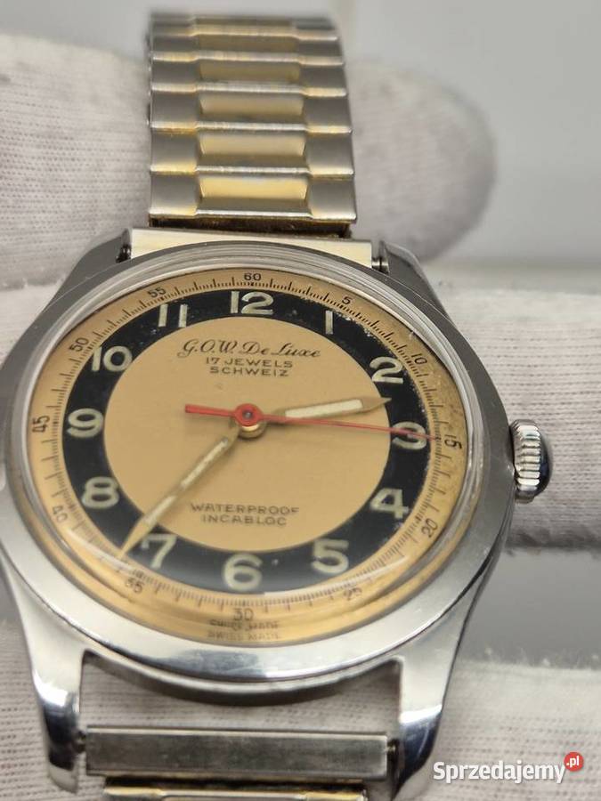 Zegarek vintage GOW De Luxe Męskie śląskie Chorzów sprzedam