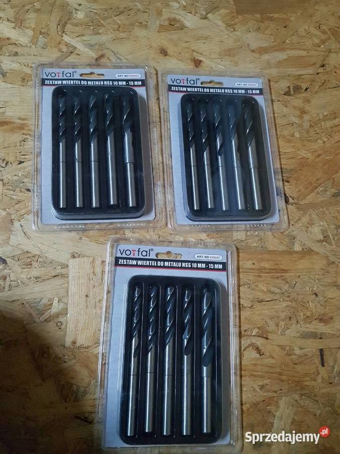 KOMPLET WIERTEŁ DO METALU 5 1015MM HSS VORFAL Głogowa sprzedam