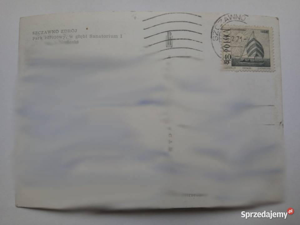 Pocztówka Szczawno Zdrój 1971r PRLu Znaczek Dąbrowa Górnicza