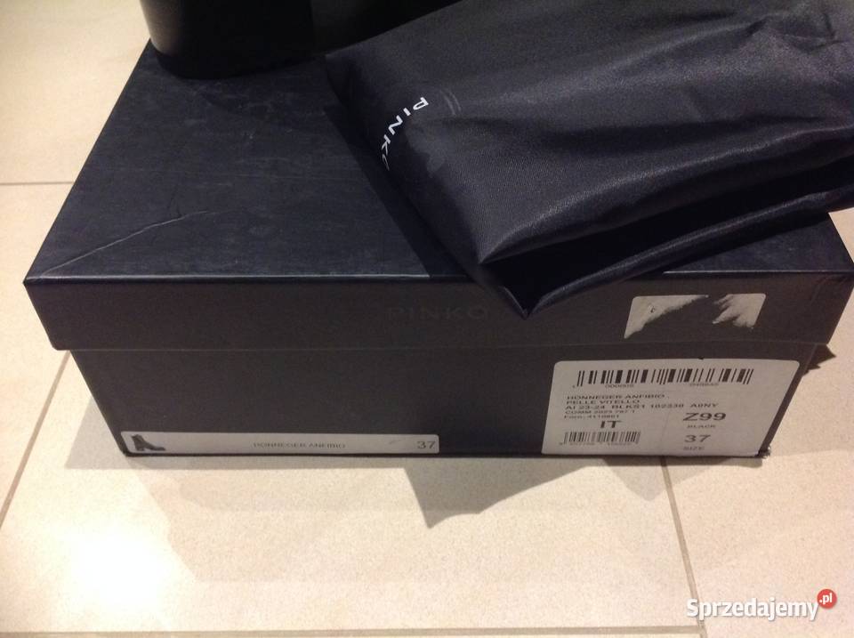 Botki Skórzane Damskie PINKO 375 38 na 24.5cm Nowa Sól