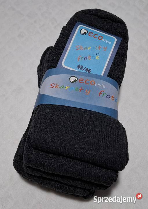 Skarpety Frotte 4346 ciemno szare 5 par Czeladź