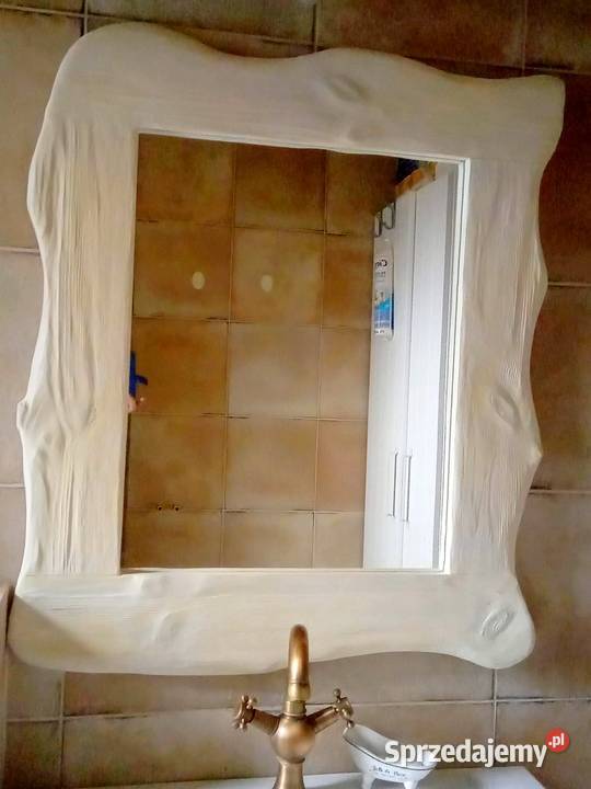 Lustro drewniane wieszak vintage rustykalny loft Radków