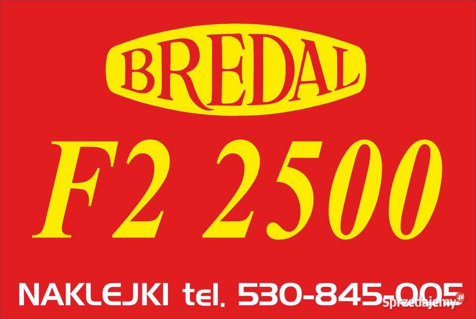 Naklejki na rozsiewacz Bredal Pleszew sprzedam