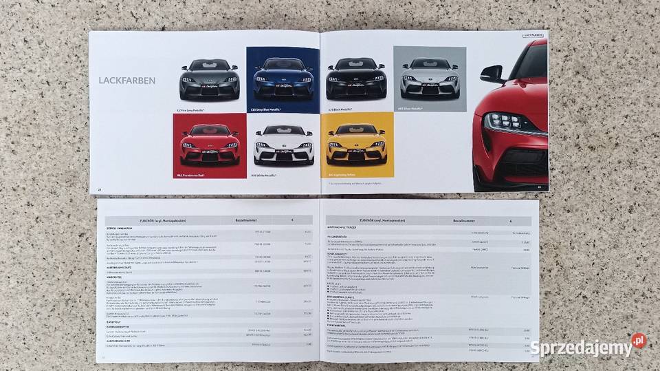 TOYOTA Supra GR Prospekt Bytom