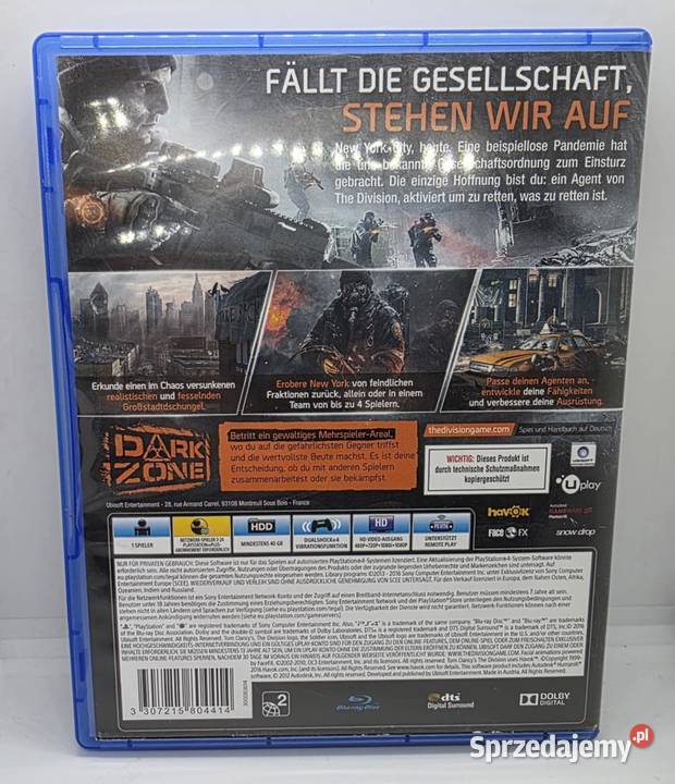 Gra Tom Clancys The Division 4 warmińsko-mazurskie Elbląg sprzedam