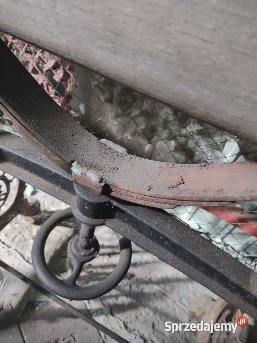 Stary żeliwny niemiecki magiel Gniezno