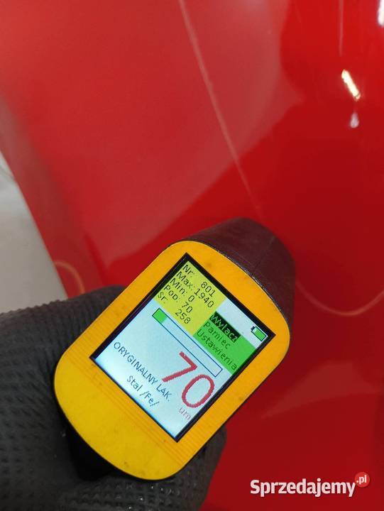 BŁOTNIK PRAWY PRZÓD CZERWONY Toyota Yaris I Rok produkcji 2004