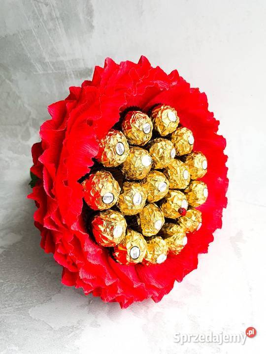 Duży kwiatek z cukierkami rozmiar XL