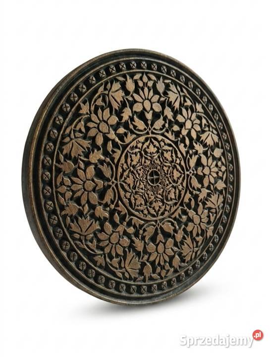 Drewniana Mandala 3D 40 Rzeźba Ścienna Joga Figurki i rzeźby