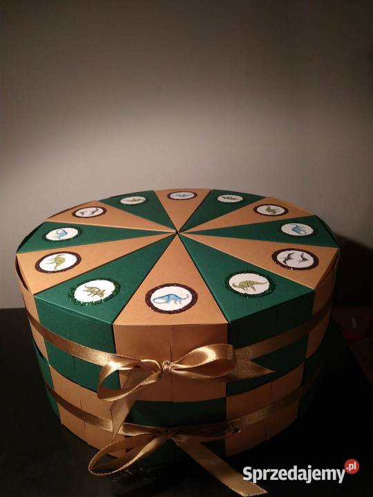 Tort z pudełek tort papierowy wszystkie motywy