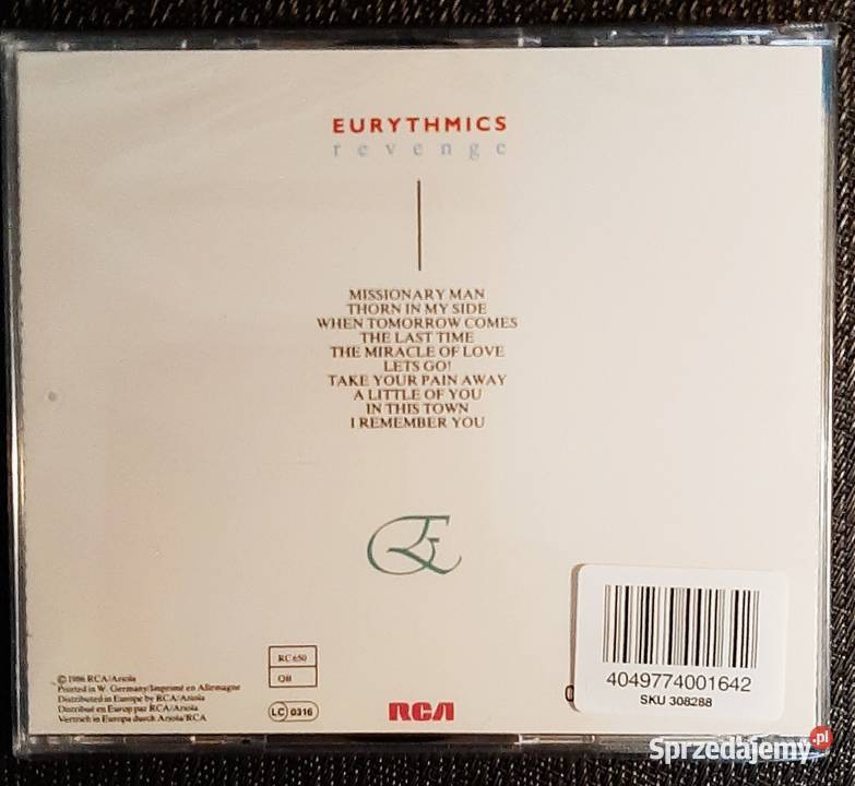 Fantastyczny Album CD EURYTMICS Album Revenge Katowice sprzedam