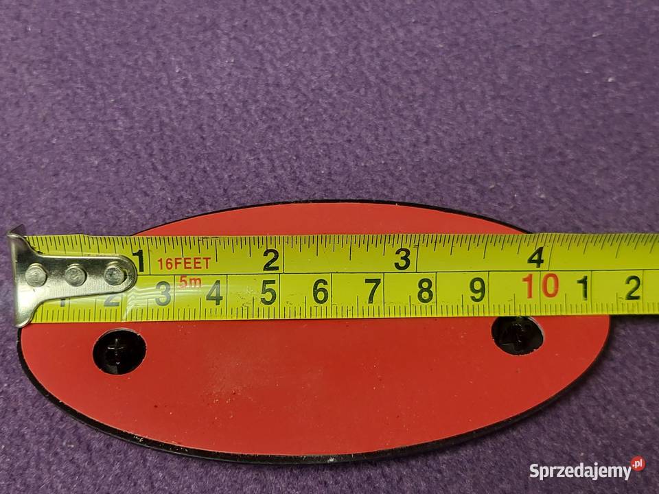 Nowy Emblemat KIA 115x58mm Czarny MatCzerwony śląskie Gliwice