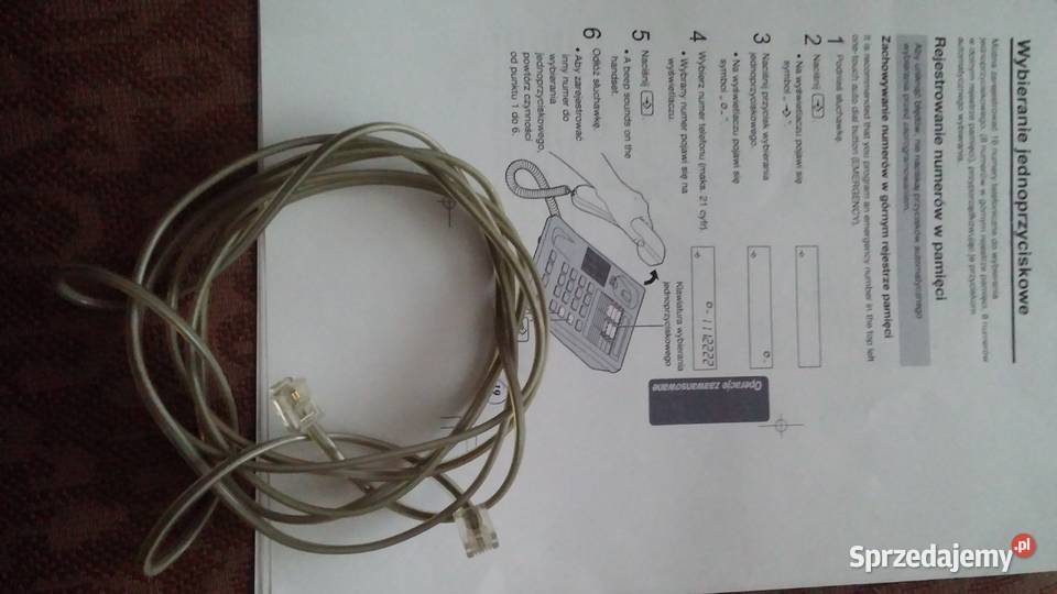 Telefon PANASONIC duże czytelne klawisze