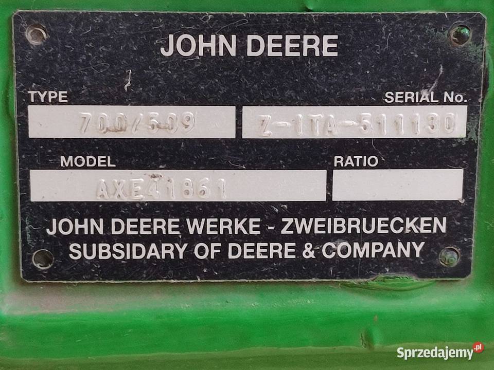 Zwolnica AXE41861 Zwrotnica Piasta 700509 John wielkopolskie Wilkowo