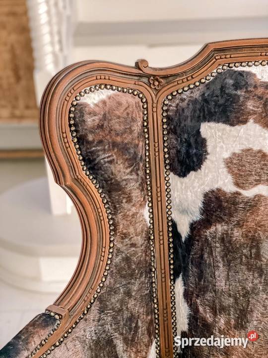 Fotel uszak berżeratkanina krowa Częstochowa