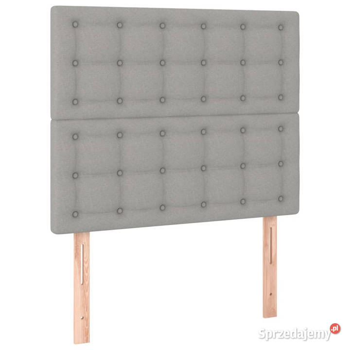 Zagłówek do łóżka z LED jasnoszary 80x5x118128 Ramy i stelaże