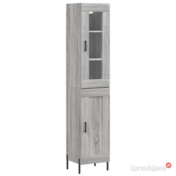 Wysoka szafka szary dąb sonoma 345x34x180 Meble Warszawa