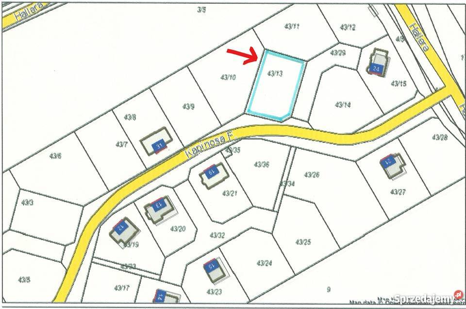 Gniew Fryderyka Kapinosa Działka budowlana 986 m telefon sprzedam
