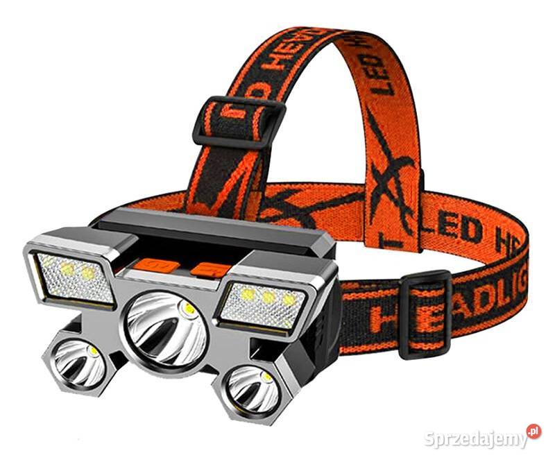 Latarka Lampka Reflektor na Głowę 5 LED COB Sieradz