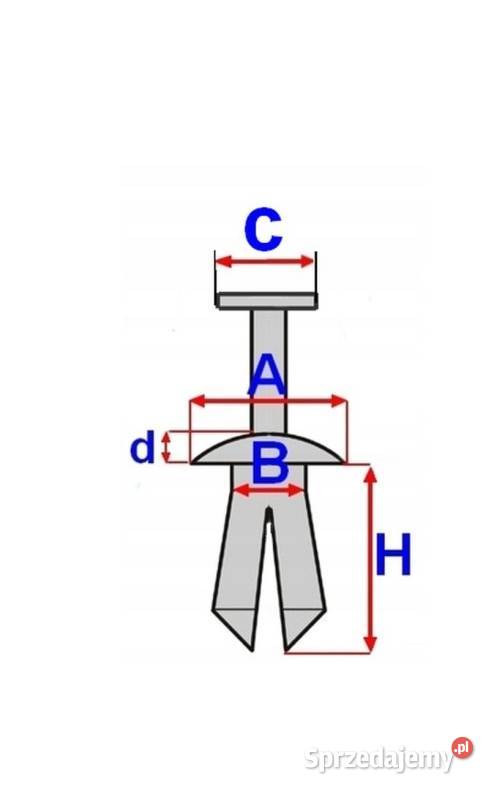 Spinka kołek rozporowy Toyota Yaris Honda Szczecin