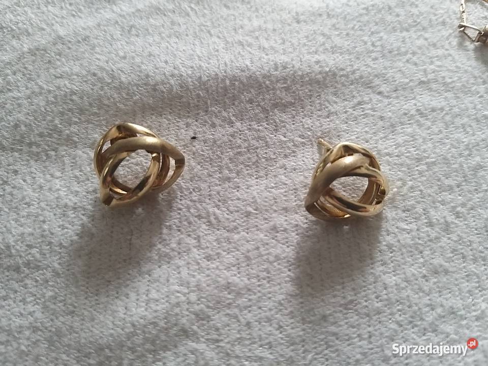 Złote kolczyki próba 585 Gdynia sprzedam