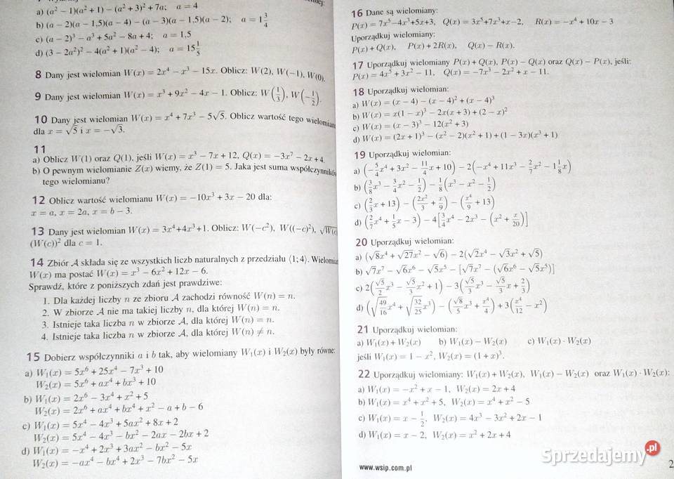 Matematyka 2 Zbiór zadań Zakres podstawowy M lubelskie Chełm