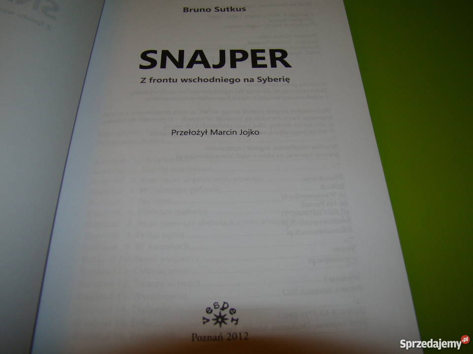 Bruno Sutkus Snajper Z frontu wschodniego na Mielec