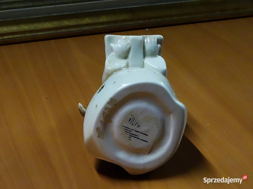Ceramiczna świecąca figurka anioła Biłgoraj