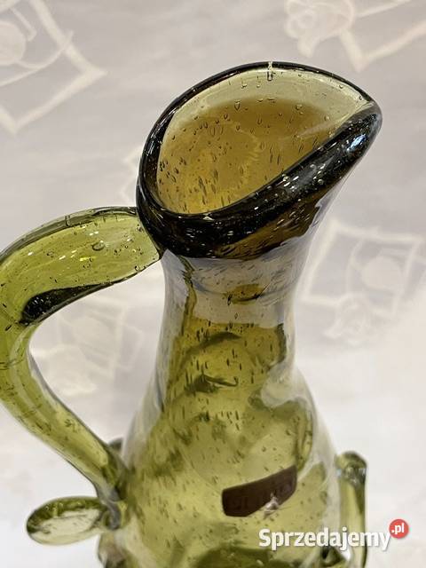 Artystyczny wazon szklany z Krakowskiego
