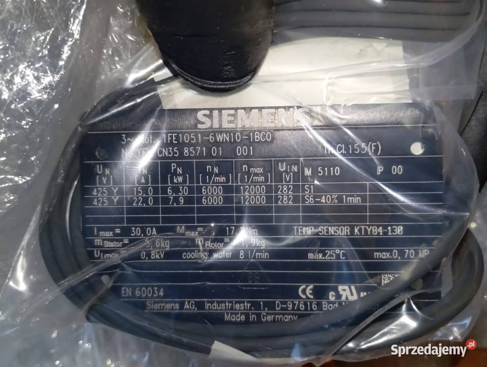 Siemens SIMOTICS M 1FE10516WN101BC0 dolnośląskie Legnica