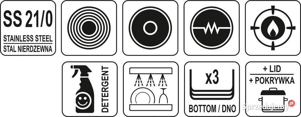 Garnek ze stali nierdzewnej śr 50 982L pokrywa Częstochowa
