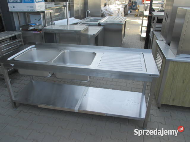 Stół Zlew Gastronomiczny 2 Komorowy Z Blatem Ostrów Wielkopolski
