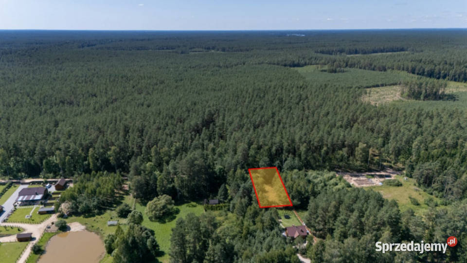 Działka budowlana 994 m Sucha Rzeczka Jezioro 49m