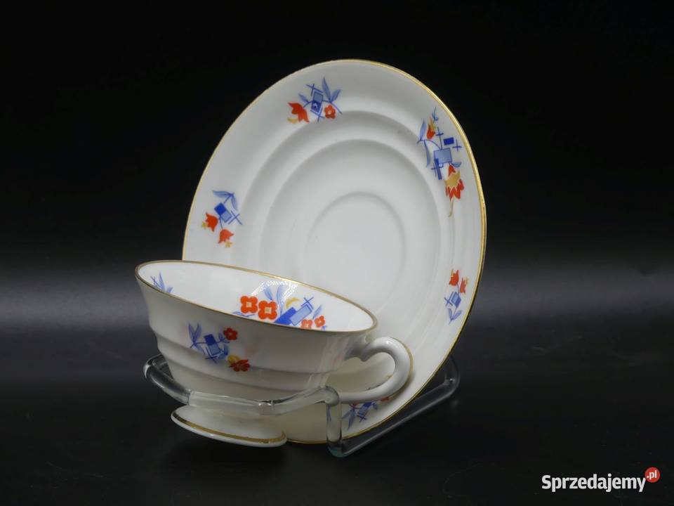 Komplet do mokki Tułowice Tillowitz stan niemal Poznań