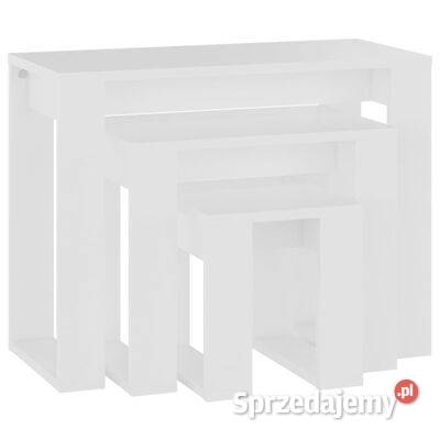 vidaXL Stoliki wsuwane pod siebie 3 materiał Warszawa